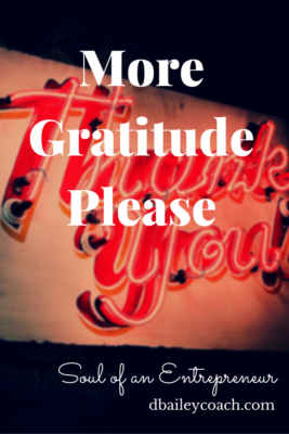 More Gratitude Please