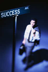 Businessman at Road of Success
