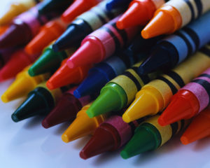 box of crayons