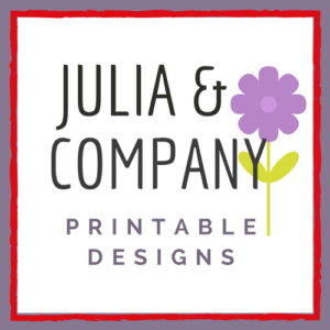 Julia and Company Printable Designs on Etsy